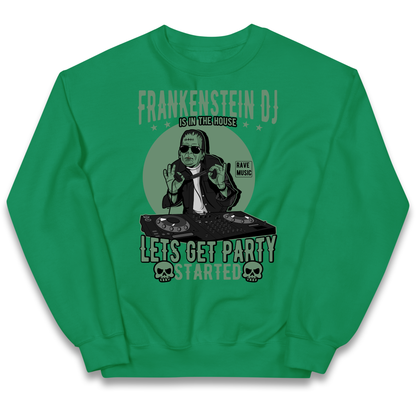 Frankenstein DJ kids sweatshirt