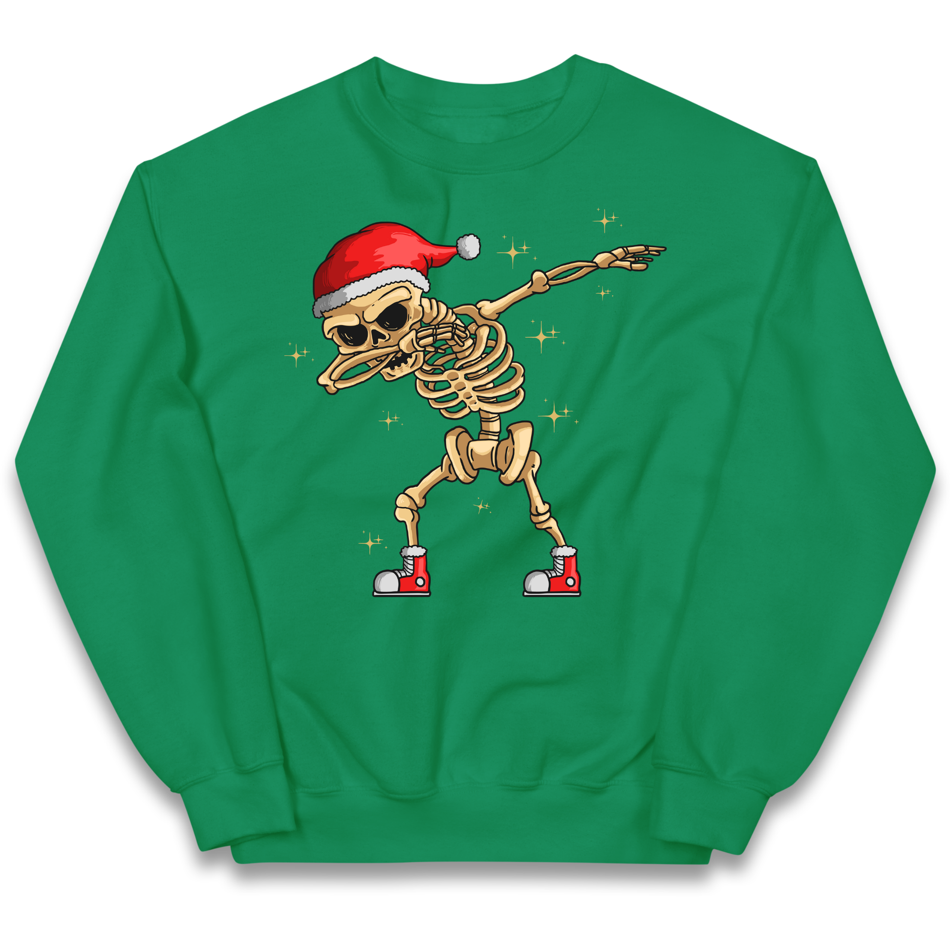 Santa Skellington Dabbing Christmas kids sweatshirt