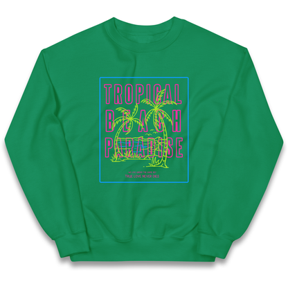 Tropical Beach Paradise kids sweatshirt