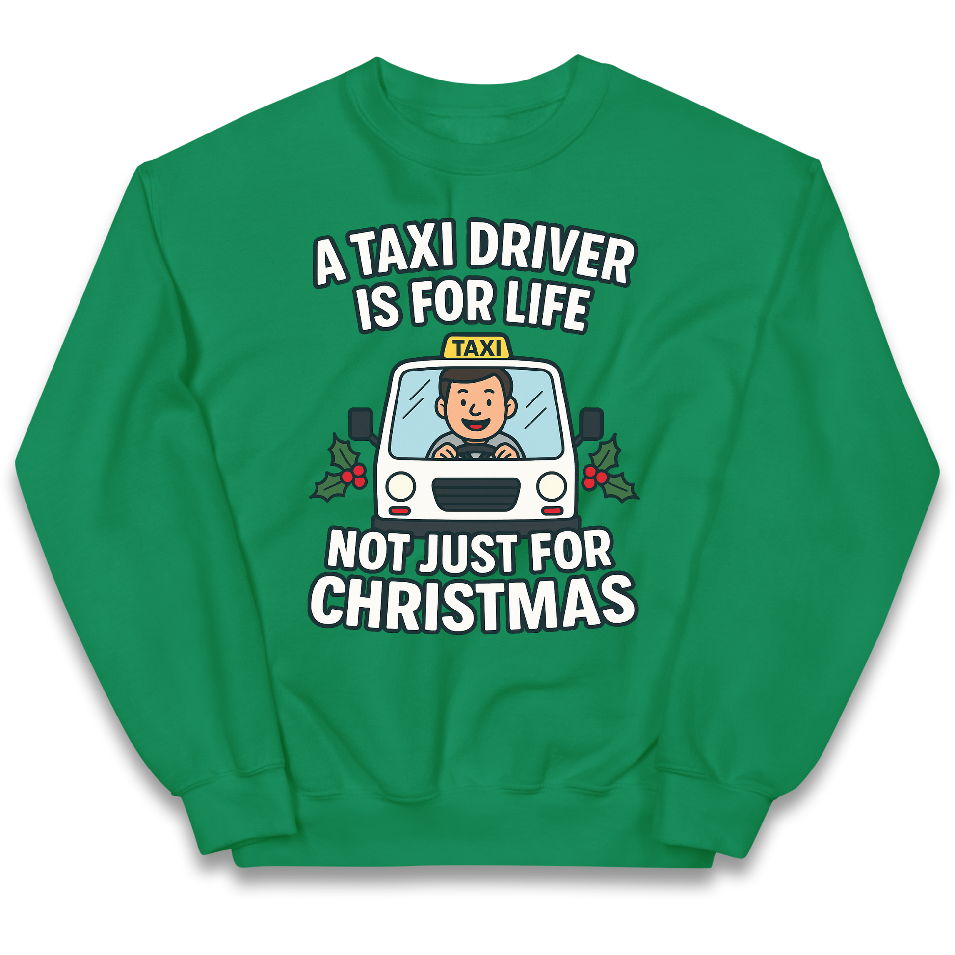Taxi Driver Christmas Kids Jumper