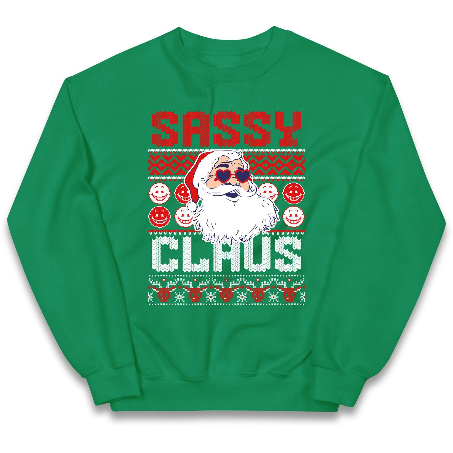 Sassy Claus Santa Christmas kids sweatshirt
