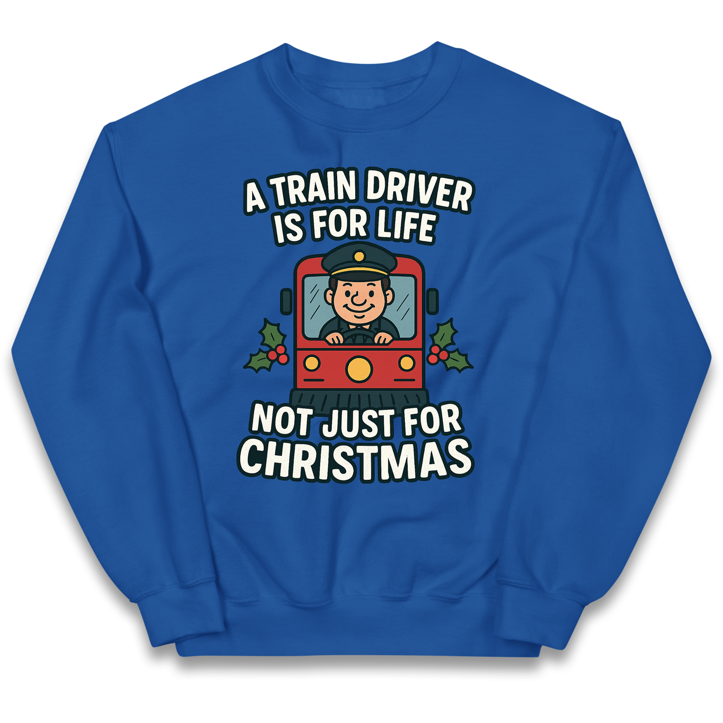 Train Driver Christmas Kids Jumper