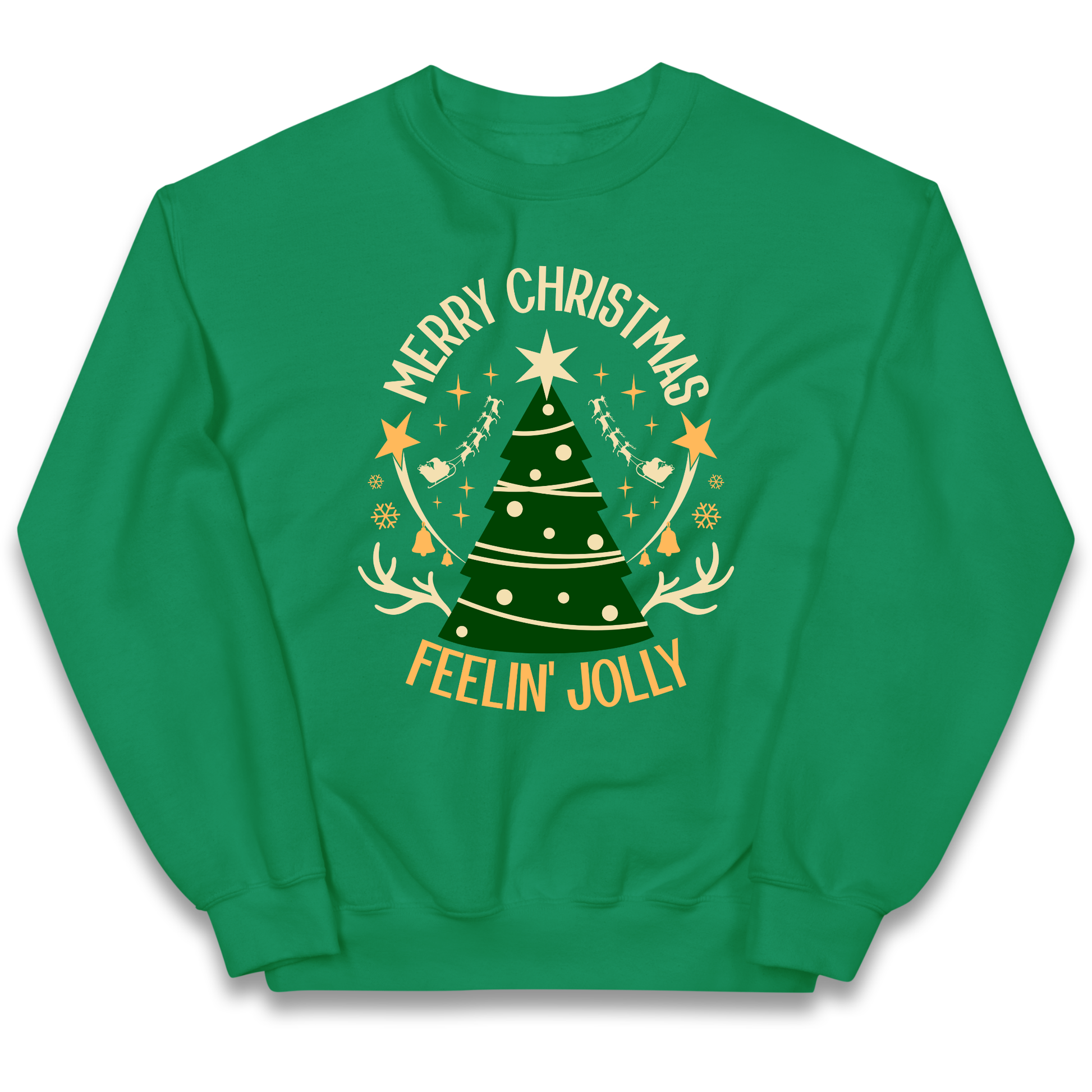 Merry Christmas Feeling Jolly Christmas kids sweatshirt