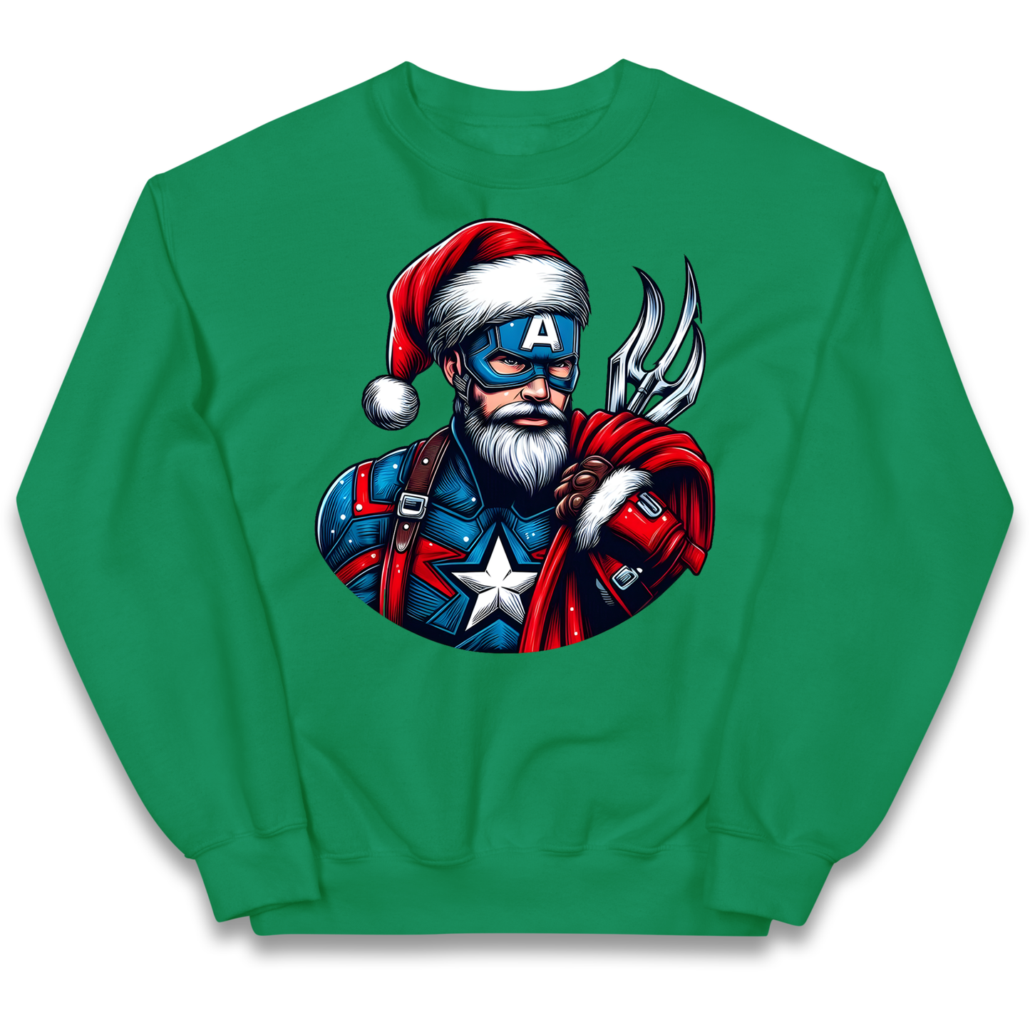 Captain America Santa kids sweatshirt