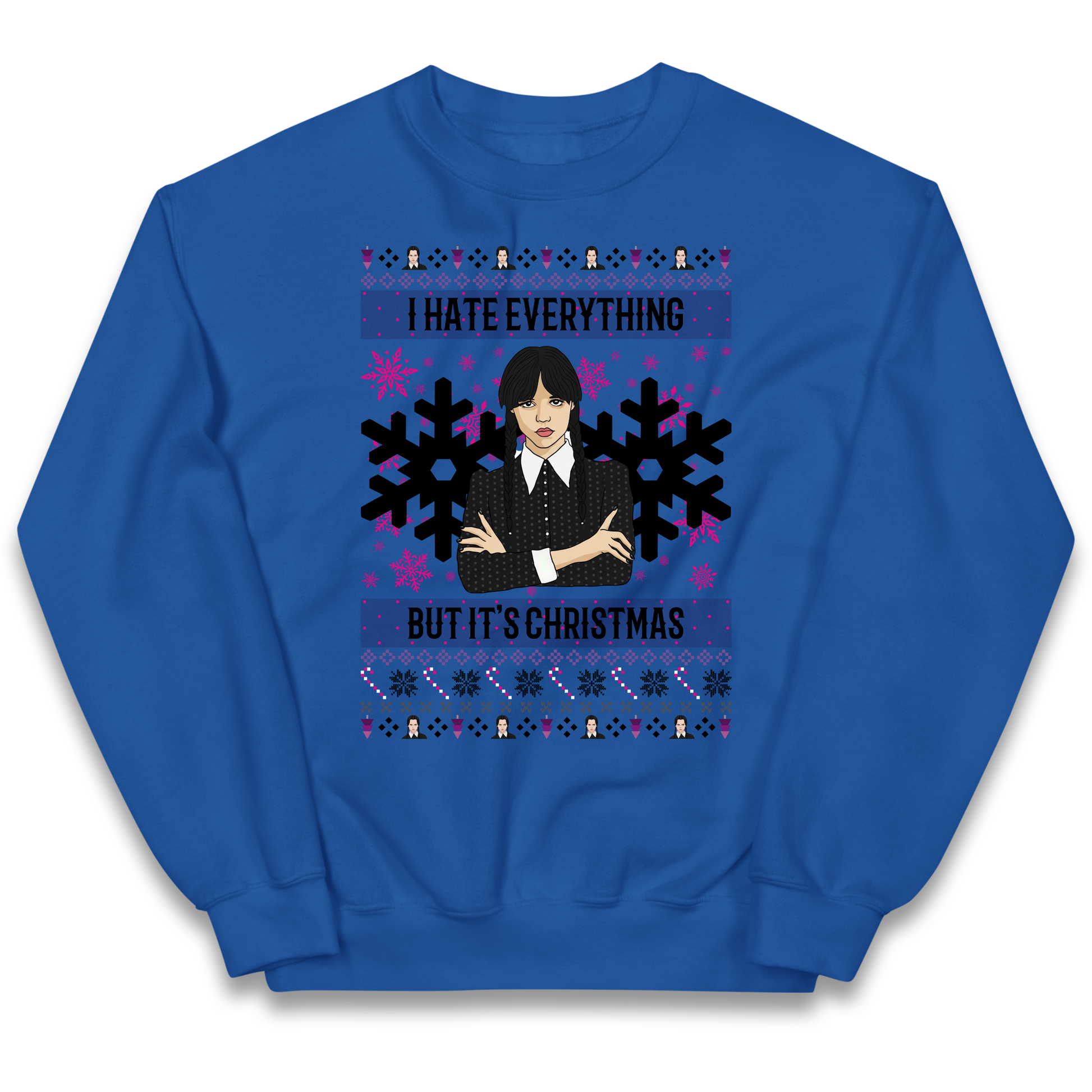 Wednesday addams Christmas Kids Jumper