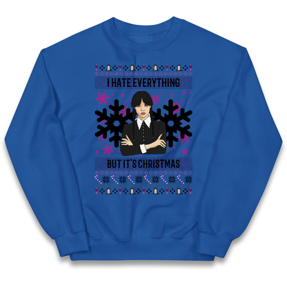 Wednesday addams Christmas Kids Jumper