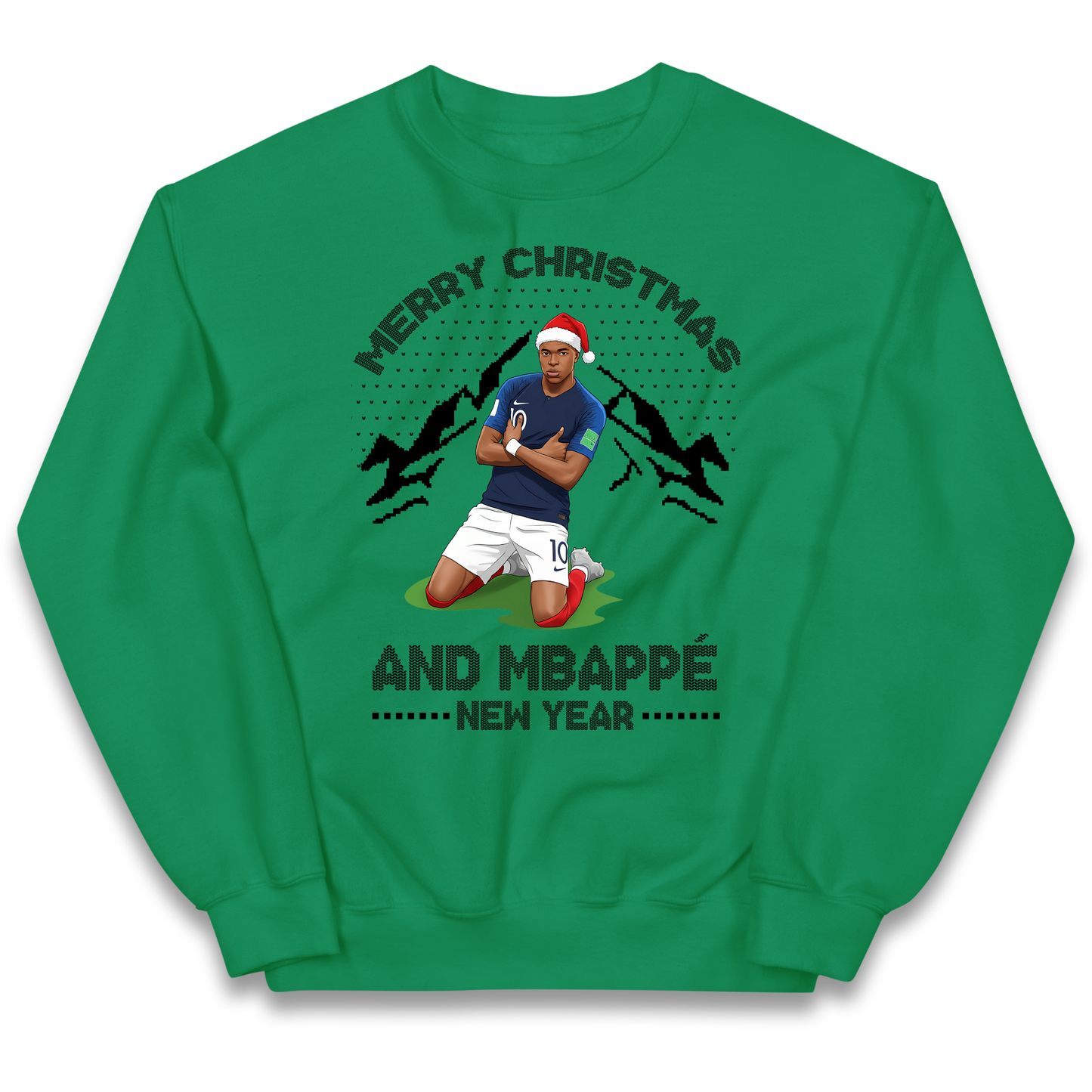 Mbappe Christmas Kids Sweatshirt