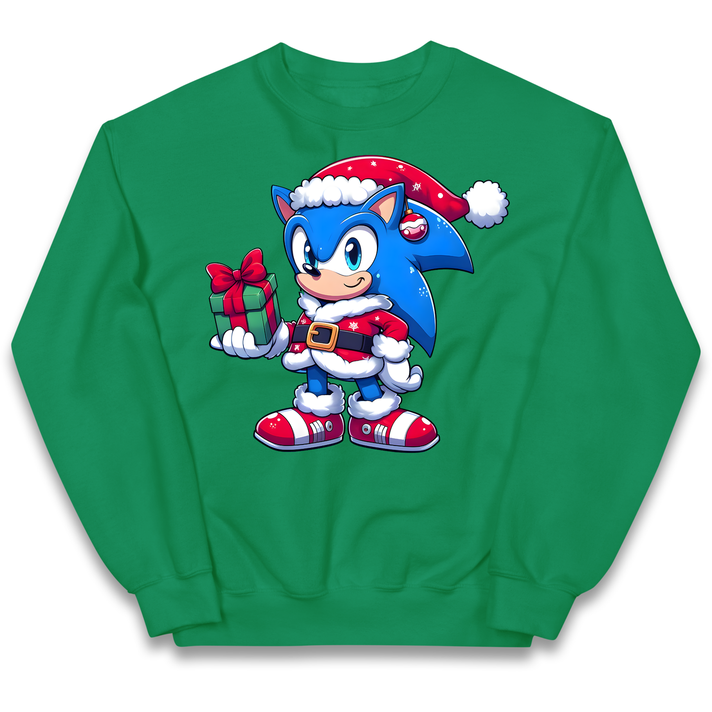 Sonic The Hedgehog Santa kids sweatshirt