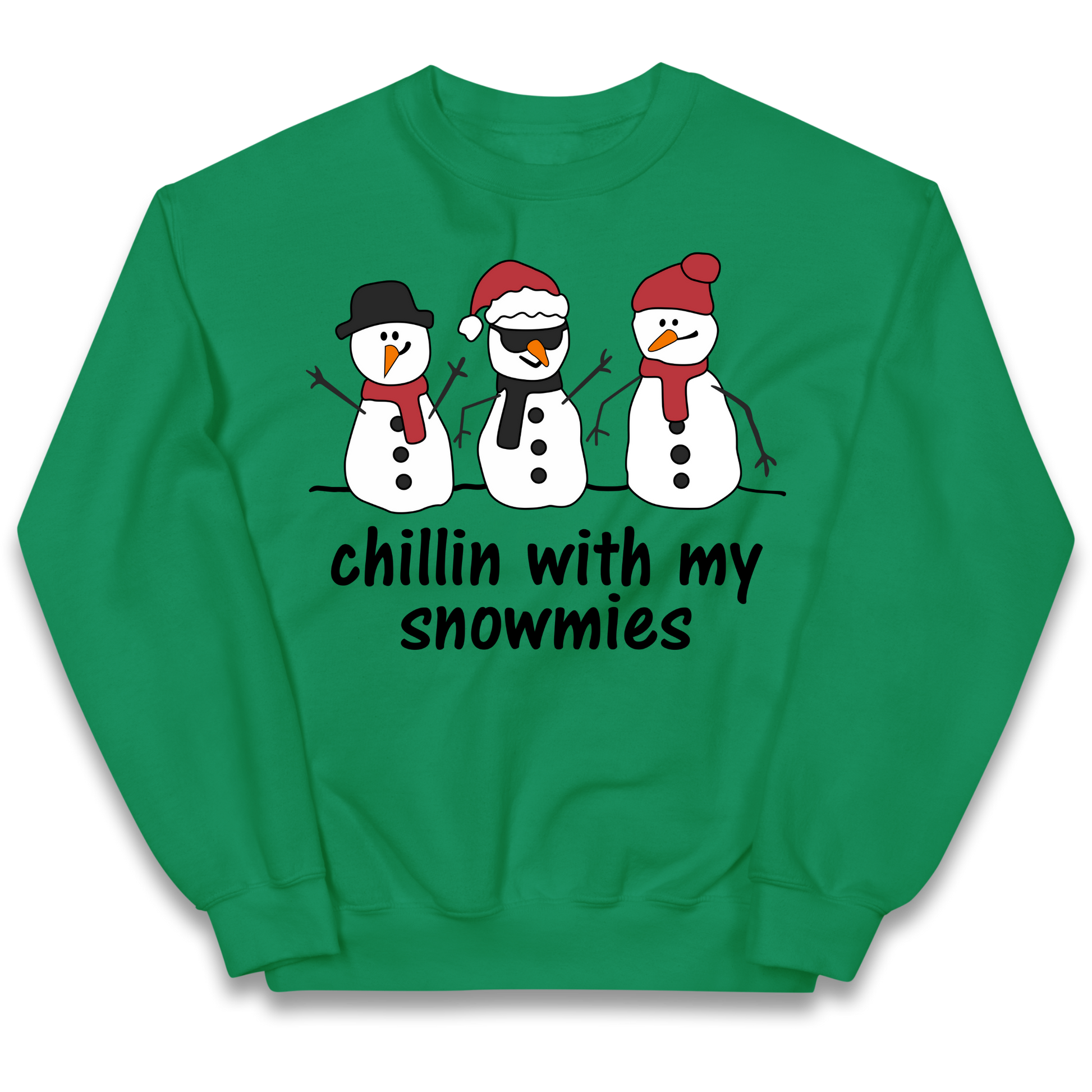 Chillin With My Snowmies kids sweatshirt