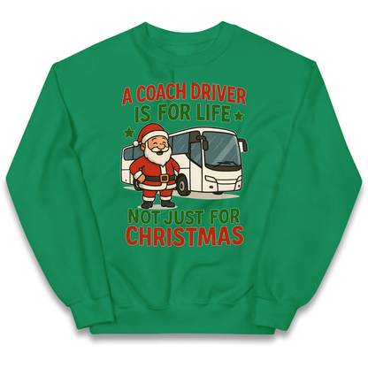Coach Driver Christmas Kids Jumper