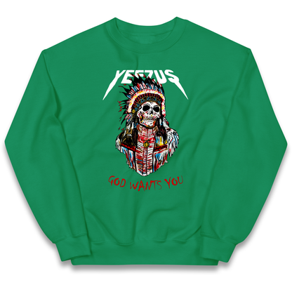 Yeezus God Wants You kids sweatshirt