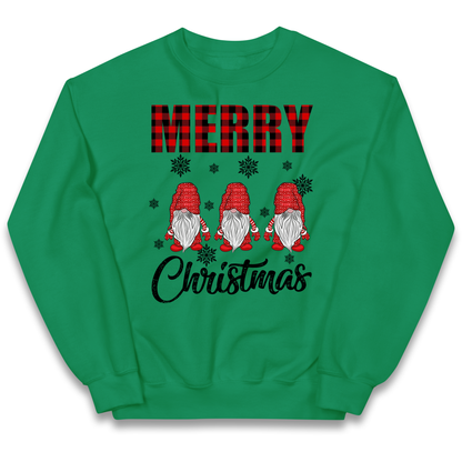 Merry Knomes Christmas Kids Sweatshirt
