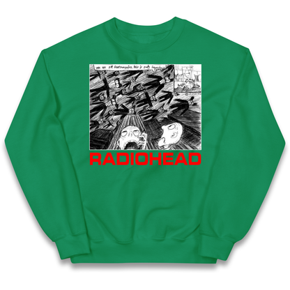 Radiohead We Are Not Screaming kids sweatshirt