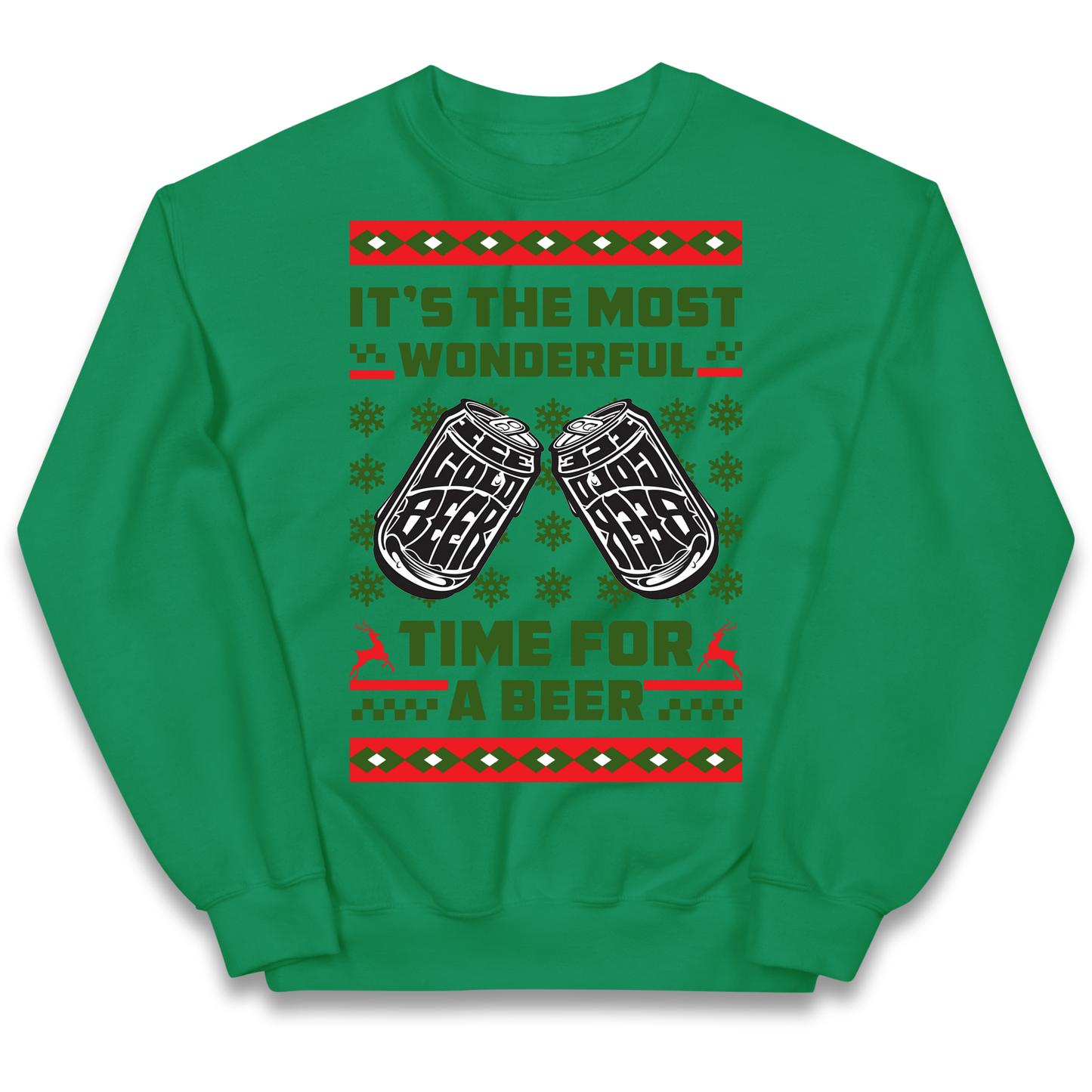 Its The Most Wonderful Time For A Beer Christmas kids sweatshirt