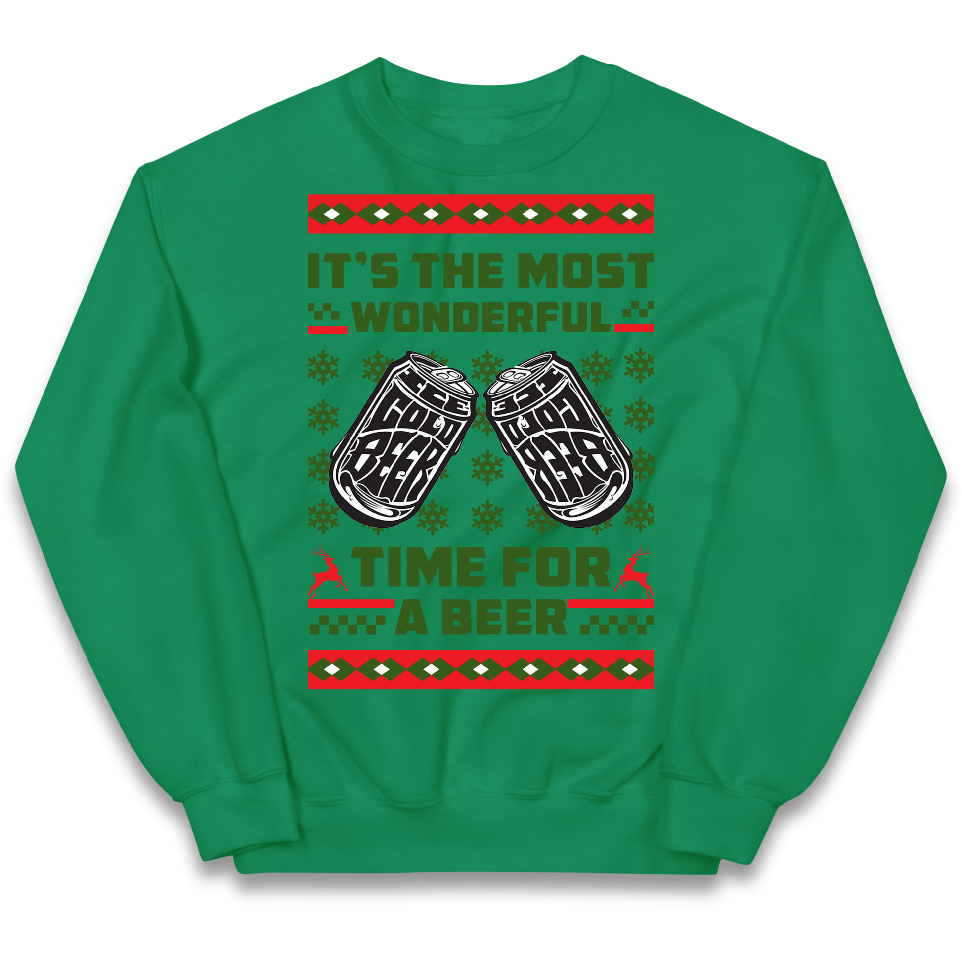 Its The Most Wonderful Time For A Beer Christmas kids sweatshirt