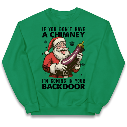 Santa Back Door Kids Sweatshirt