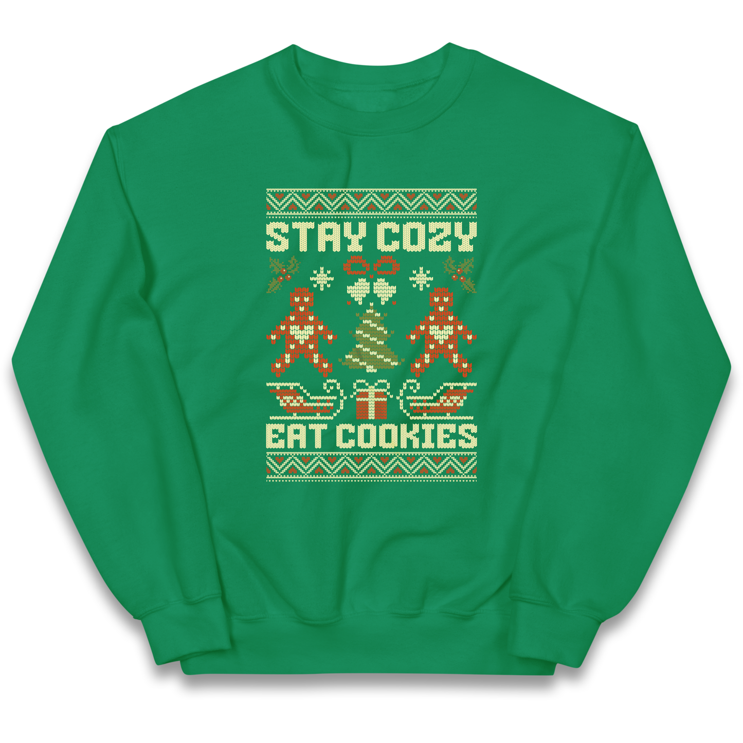 Stay Cozy Eat Cookies Christmas kids sweatshirt