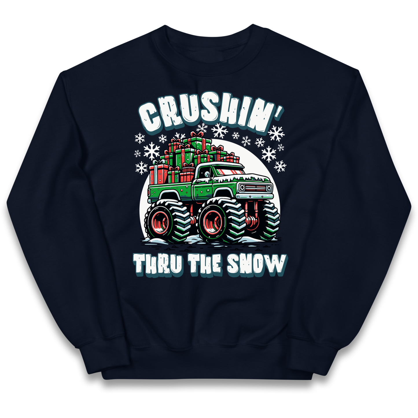 Crushin Thru The Snow kids sweatshirt