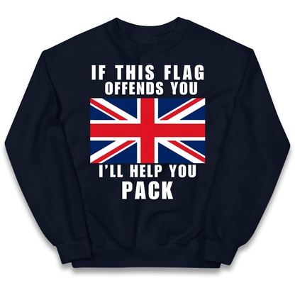 If This Flag Offends You I Will Help You Pack kids sweatshirt