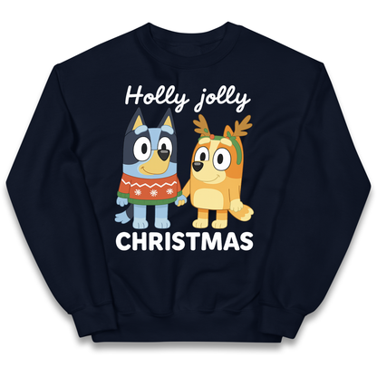 Kids Bluey Christmas Sweater