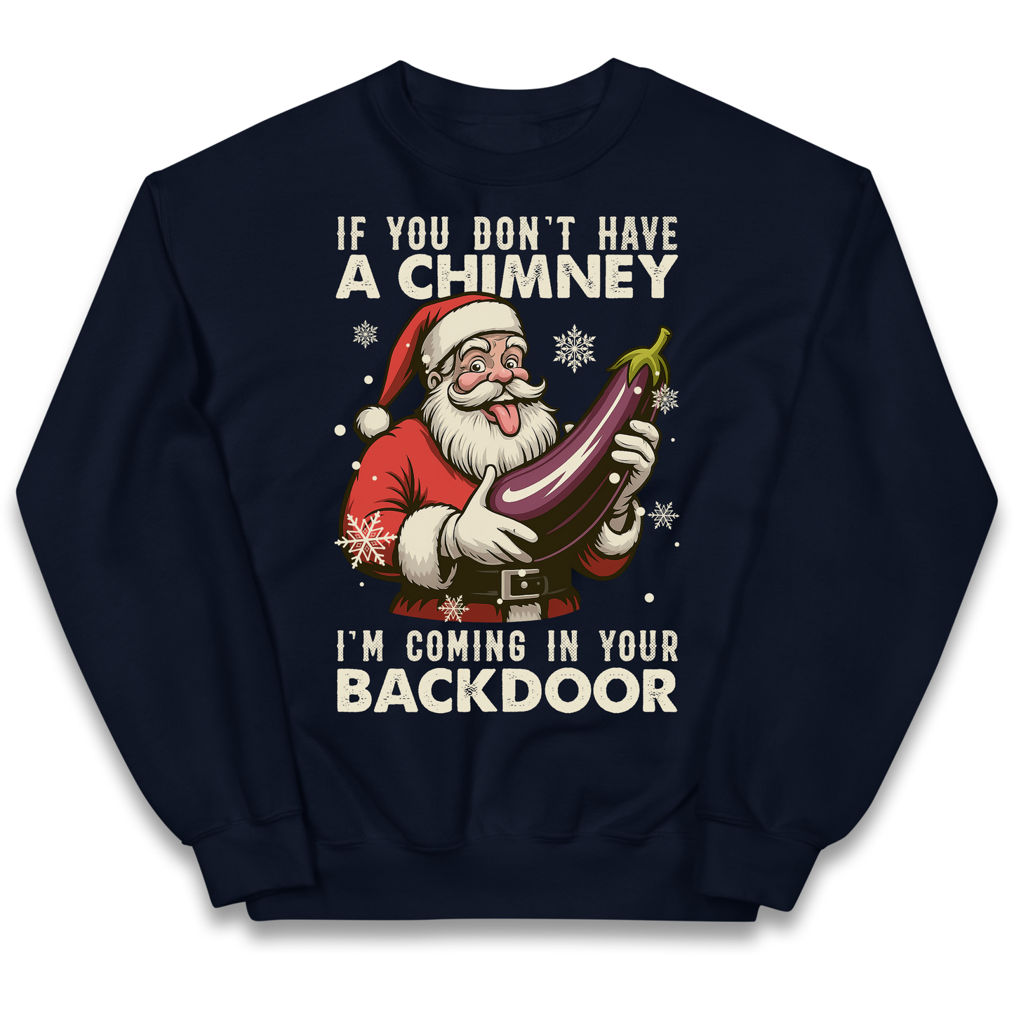 Santa Back Door Kids Sweatshirt