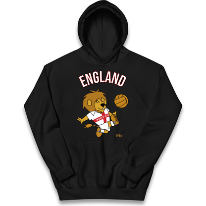 England World Cup Willie 1966 Football Kids Hoodie