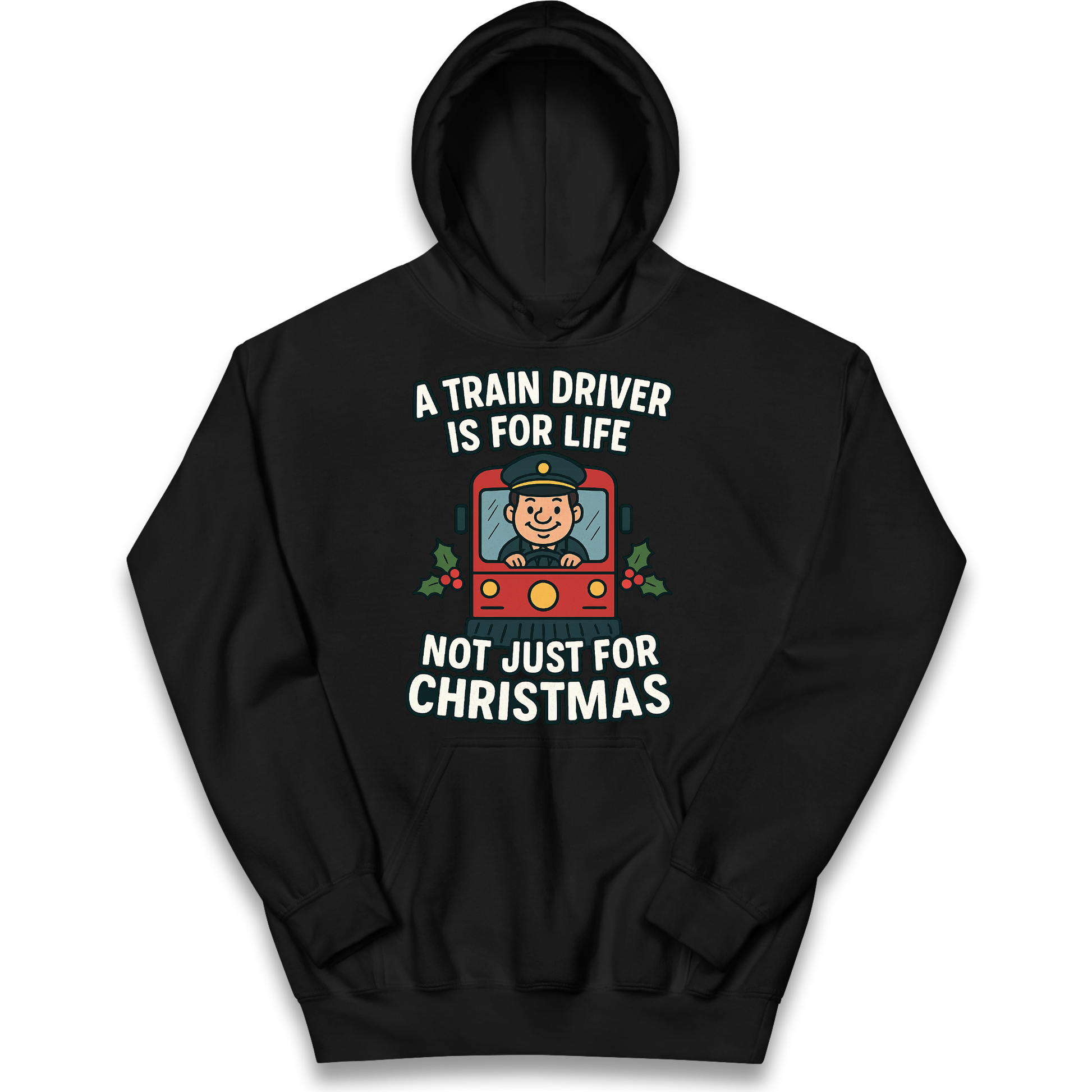 Train Driver Christmas Kids Hoodie