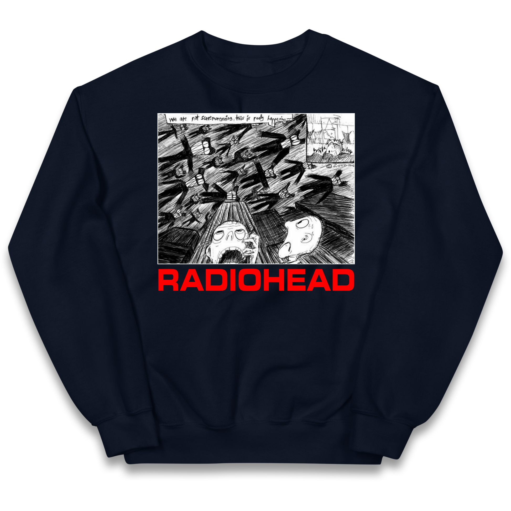 Radiohead We Are Not Screaming kids sweatshirt