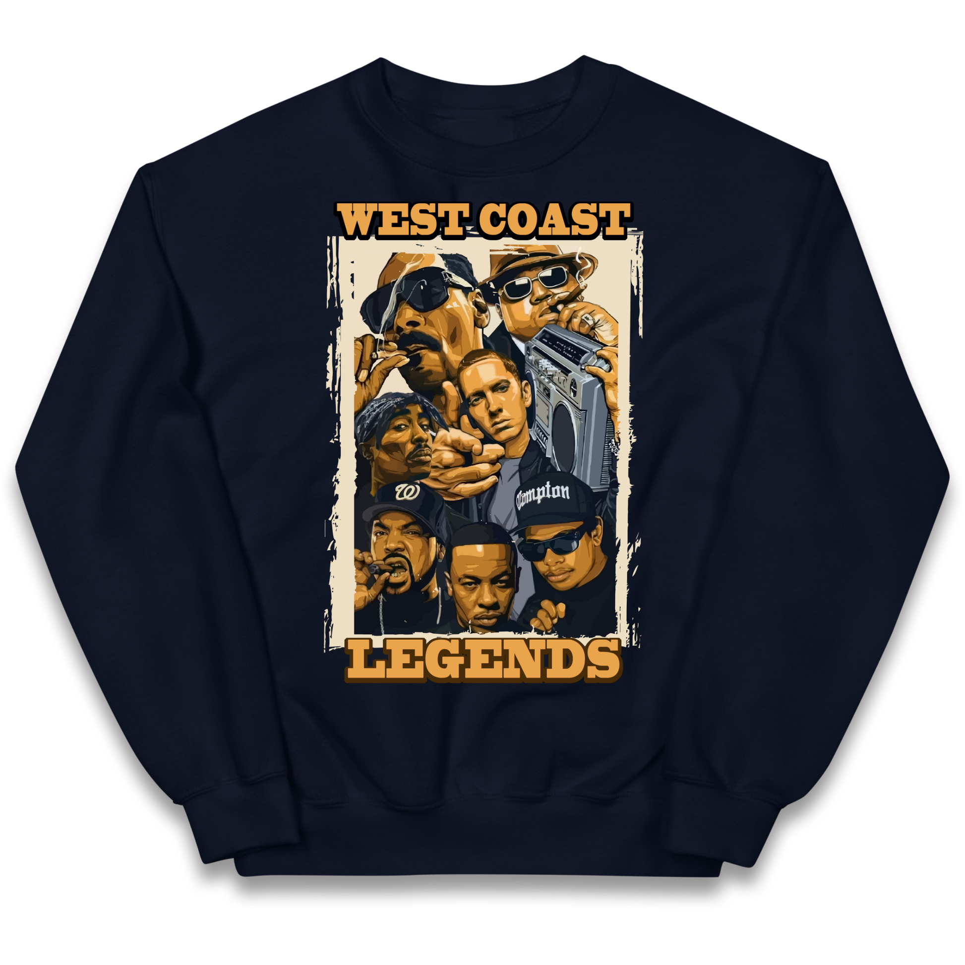 West Coast Legends Rappers kids sweatshirt