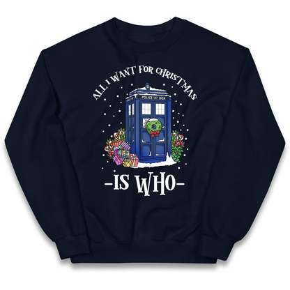 Dr Who Christmas kids sweatshirt