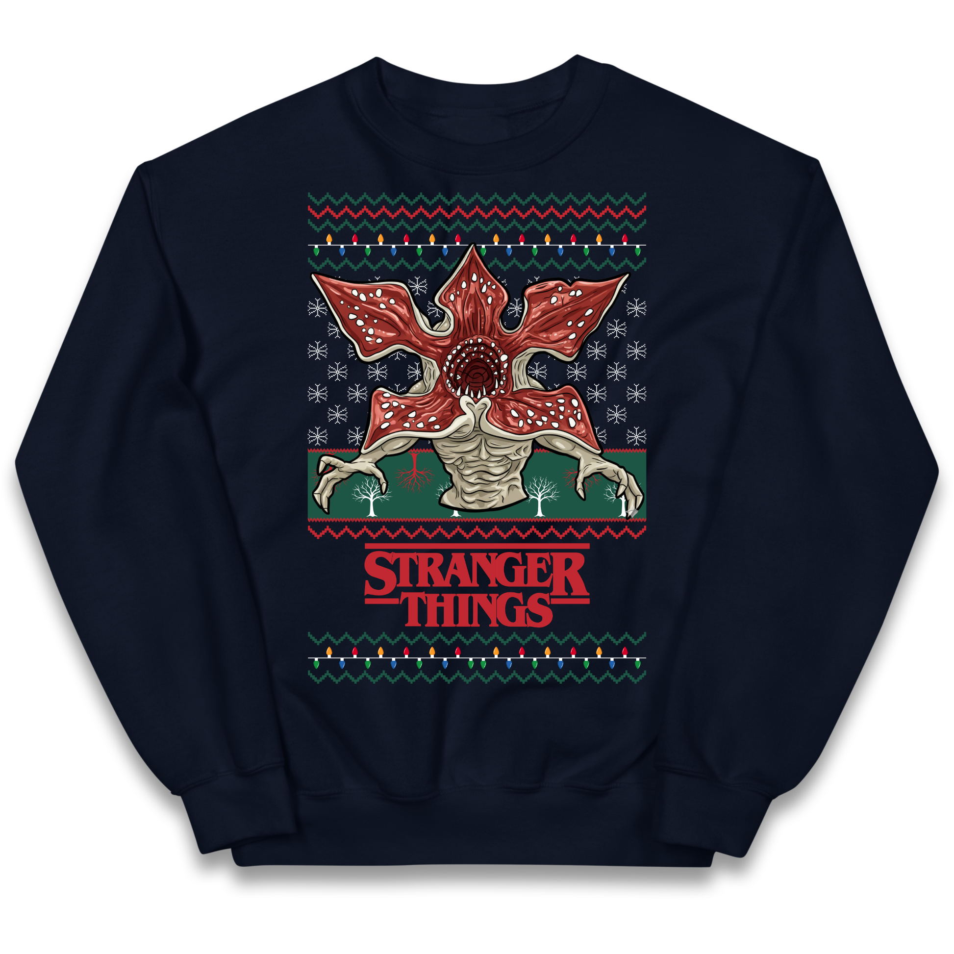 Demogorgon Christmas Kids Jumper