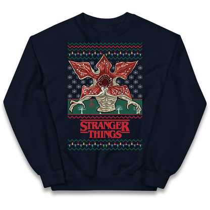 Demogorgon Christmas Kids Jumper
