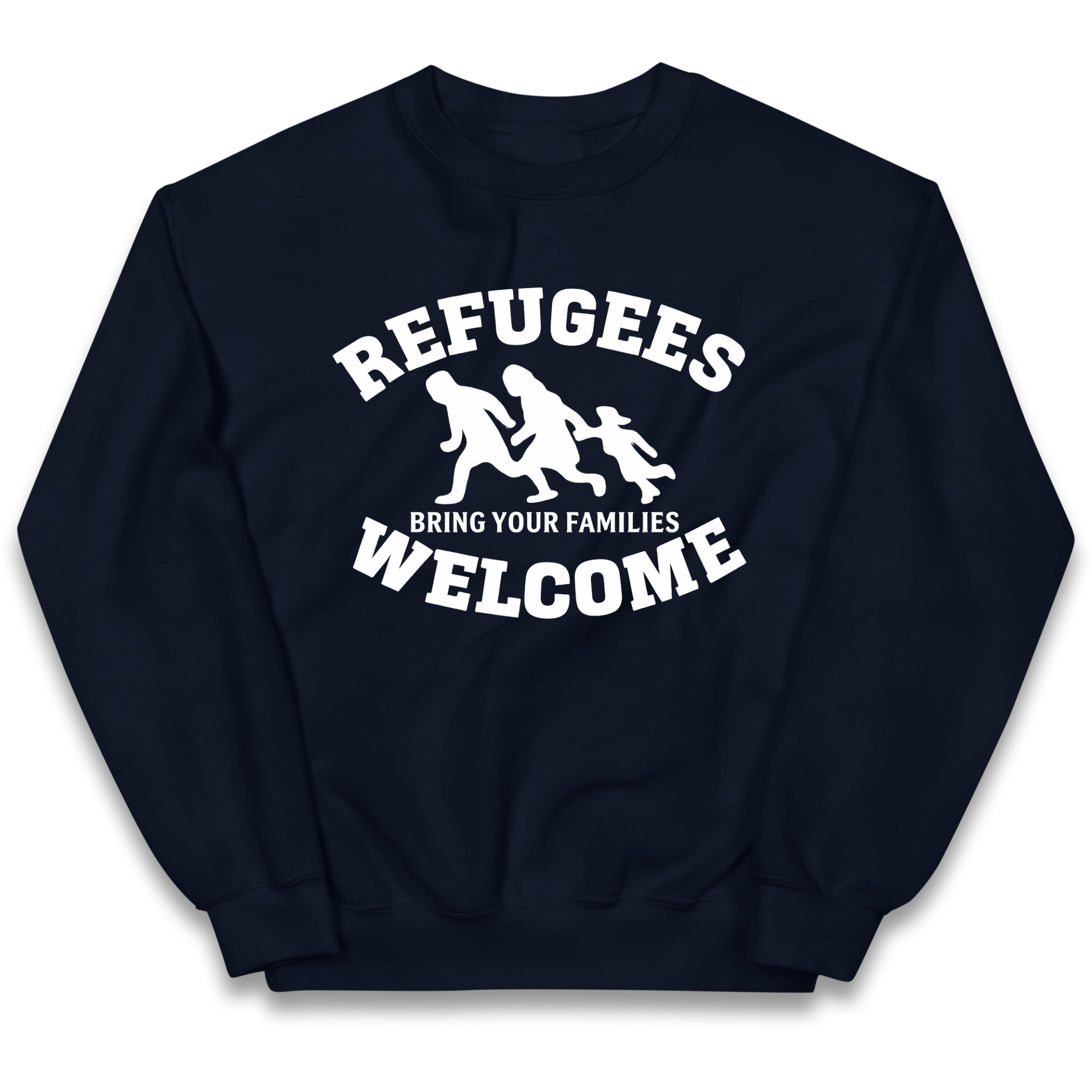 Welcome Refugees kids sweatshirt