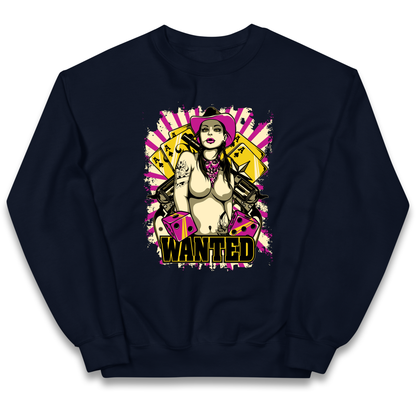Wanted Ace Of Spades kids sweatshirt