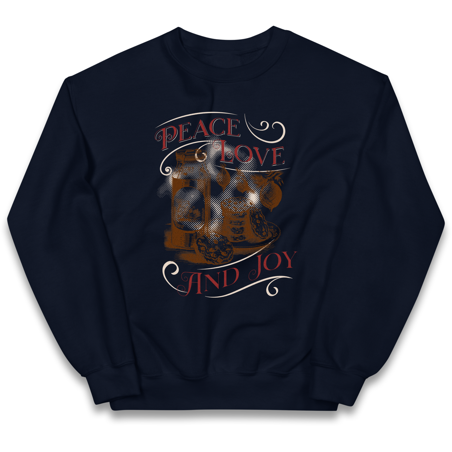 Peace Love And Joy Christmas kids sweatshirt