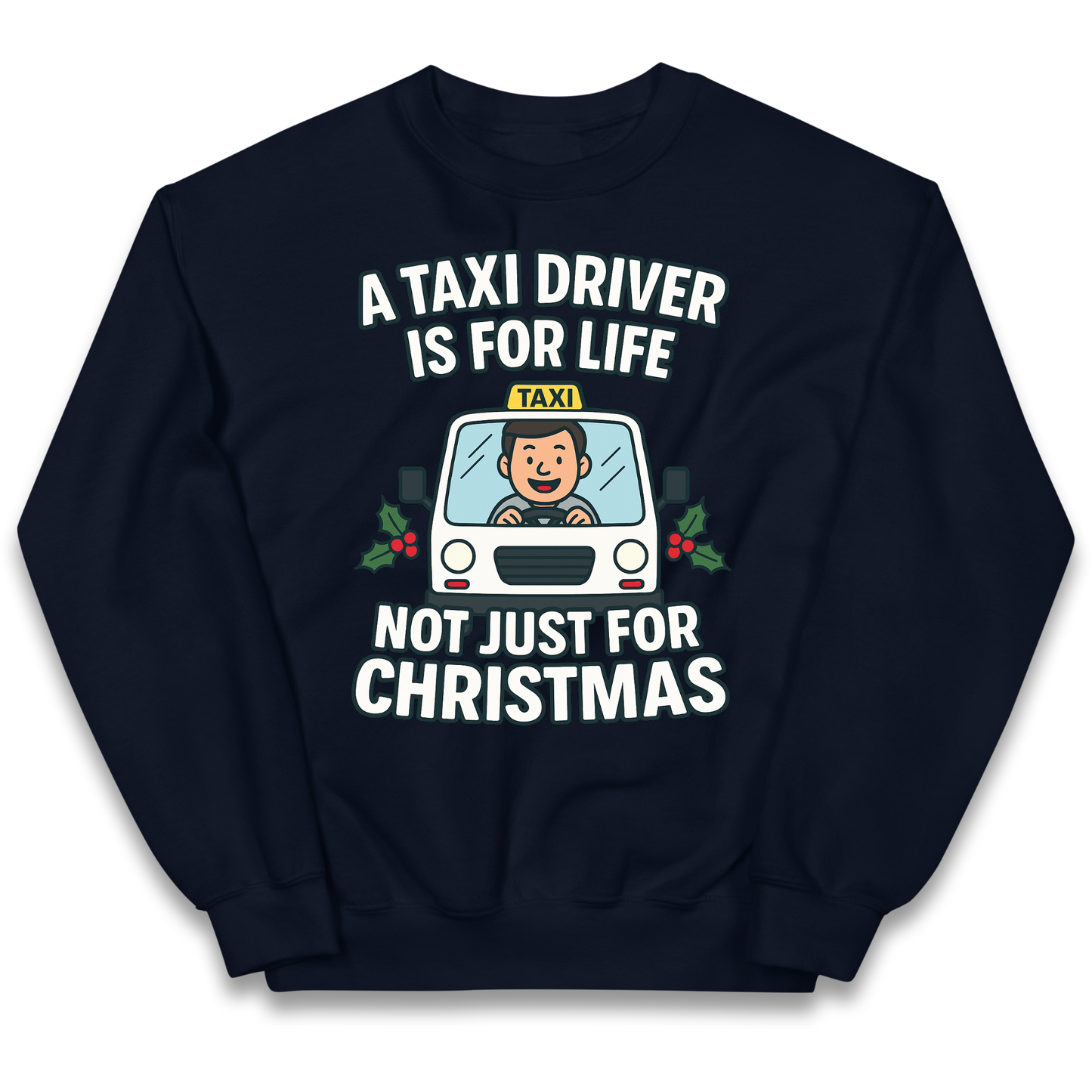 Taxi Driver Christmas Kids Jumper