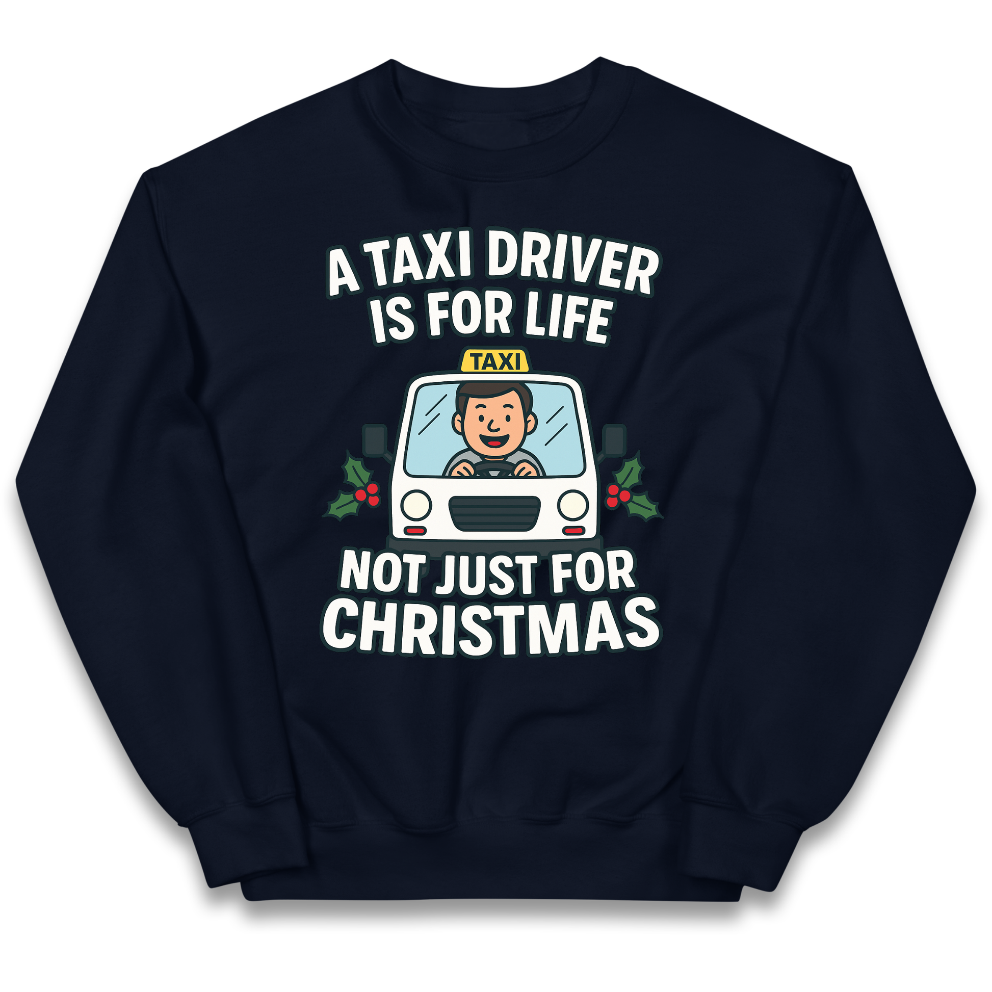 Taxi Driver Christmas Kids Jumper