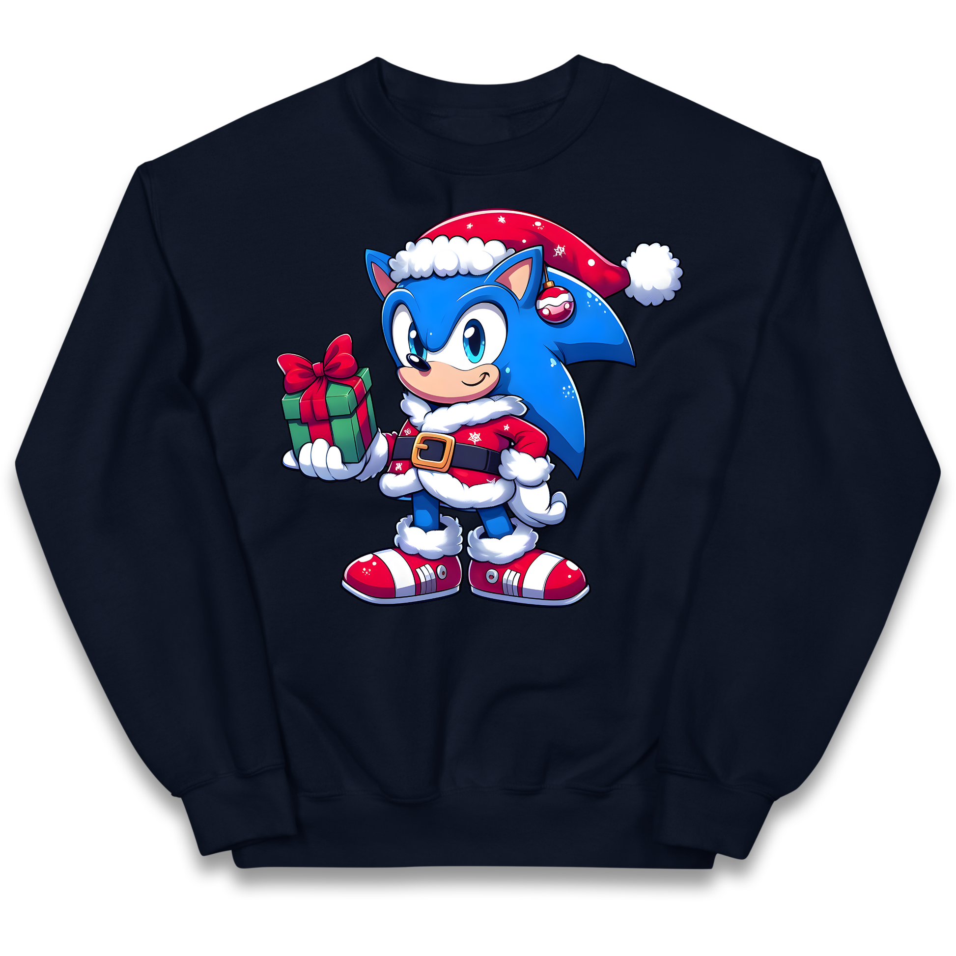 Sonic The Hedgehog Santa kids sweatshirt