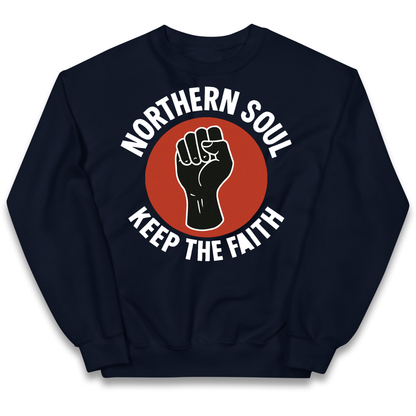 Northern Soul Keep The Faith kids sweatshirt
