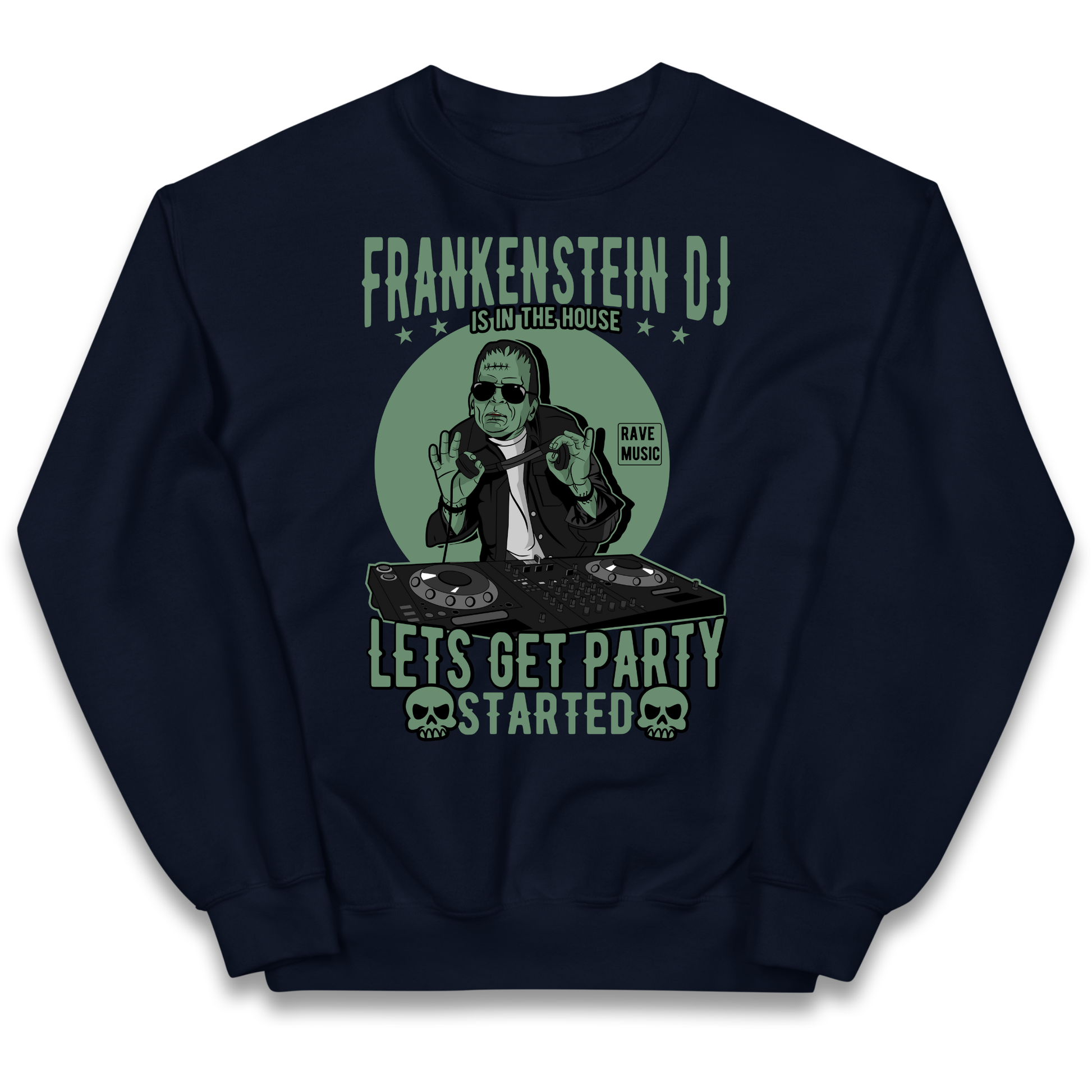 Frankenstein DJ kids sweatshirt