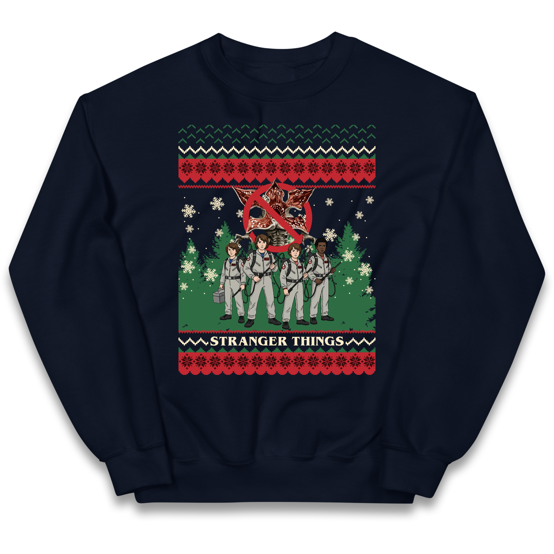 Stranger Things Demogorgon Christmas Kids Jumper