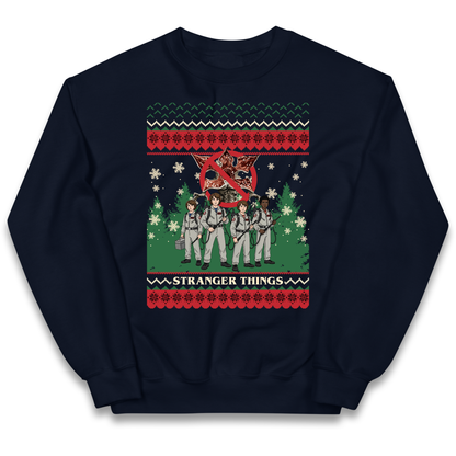 Stranger Things Demogorgon Christmas Kids Jumper