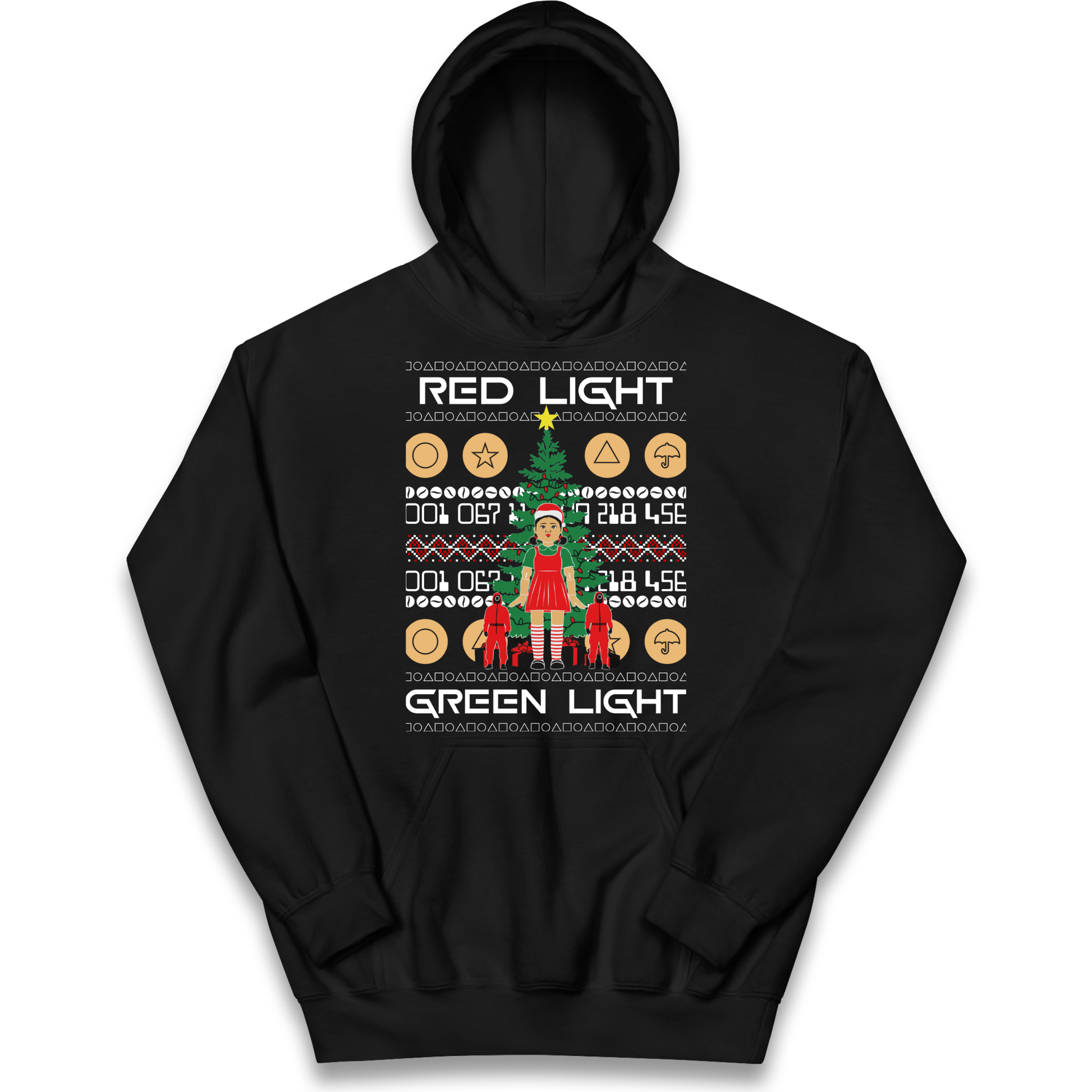Squid Game Christmas Kids Hoodie