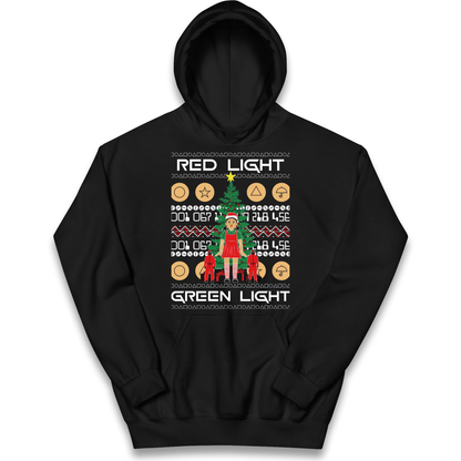 Squid Game Christmas Kids Hoodie