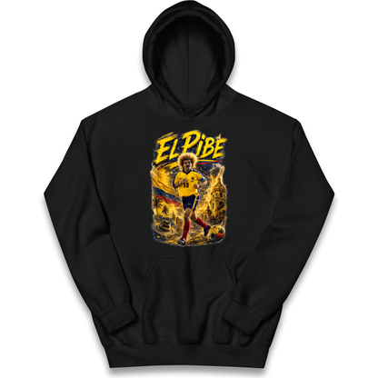 Carlos Valderrama Colombia Football Kids Hoodie