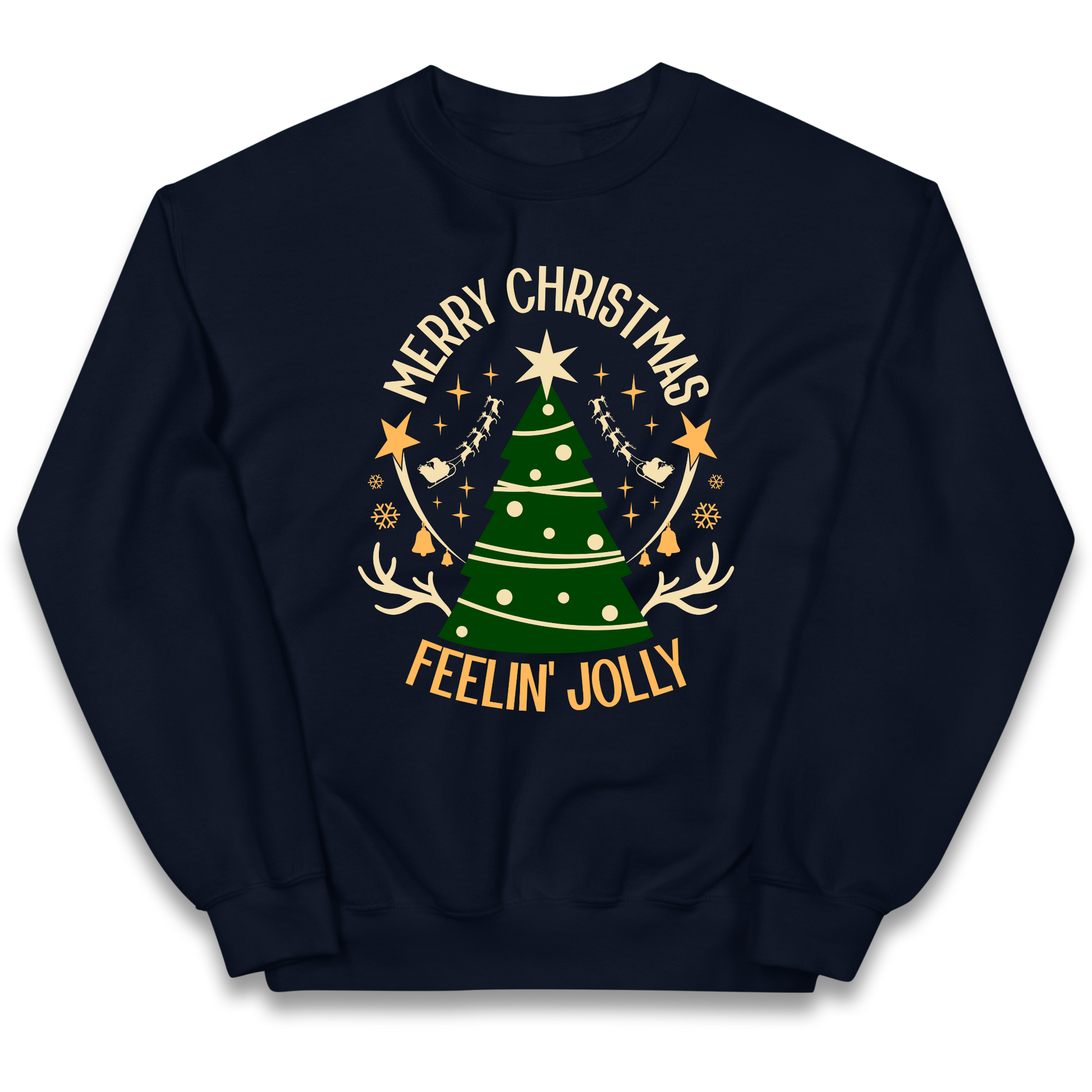 Merry Christmas Feeling Jolly Christmas kids sweatshirt