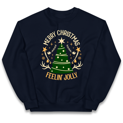 Merry Christmas Feeling Jolly Christmas kids sweatshirt