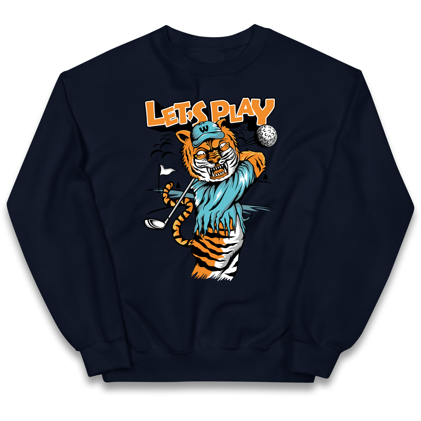 Lets Play Golf Tiger kids sweatshirt