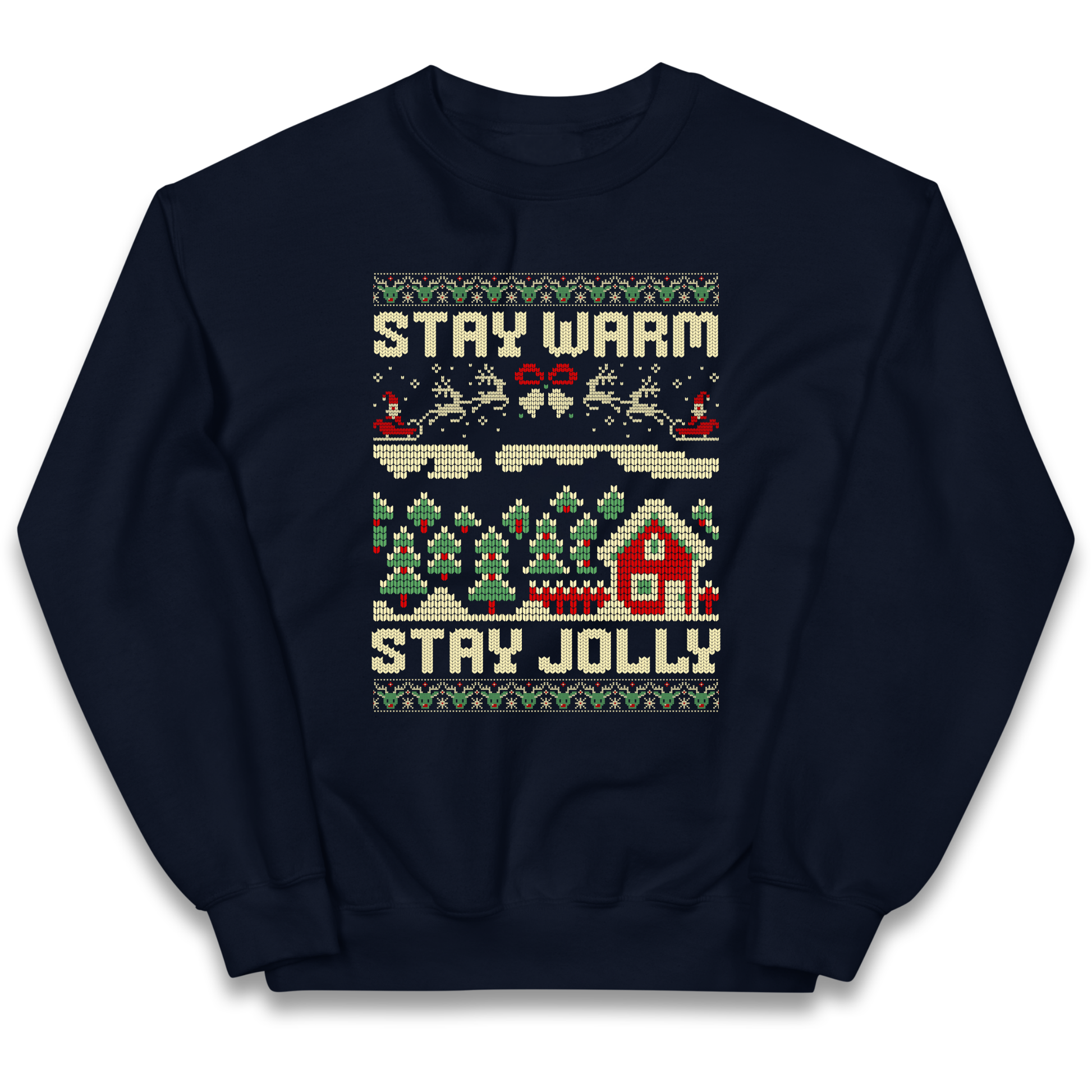 Stay Warm Stay Jolly Christmas kids sweatshirt