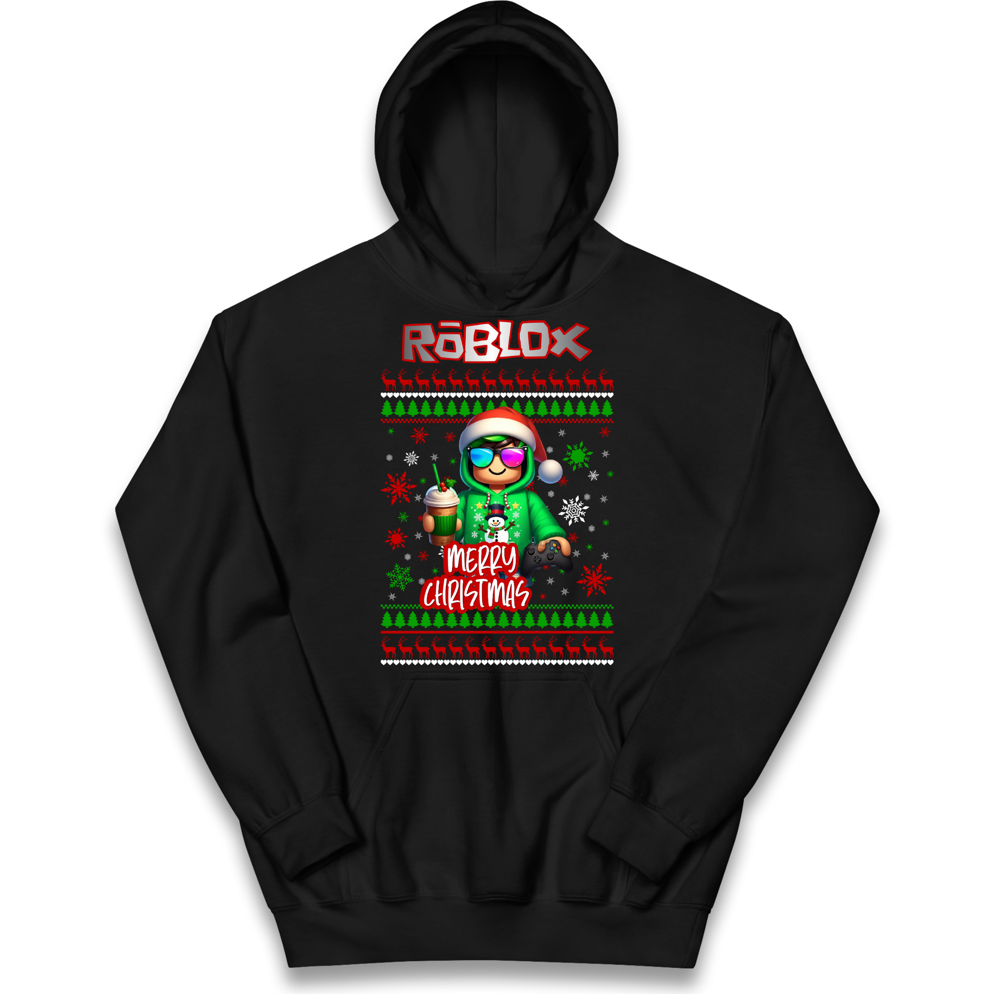 Roblox Merry Christmas Kids Hoodie